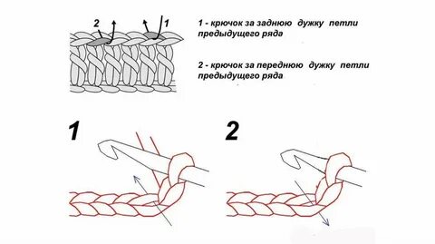 Лицевая крючком