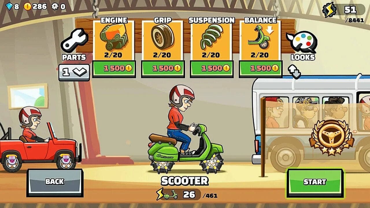 Взломанная версия hill. Hill Climb Racing 2 Scooter. Хилл климб рейсинг 2 скутер. Hill Climb Racing 2 машина скутер. Читы в игре Hill Climb Racing 2.