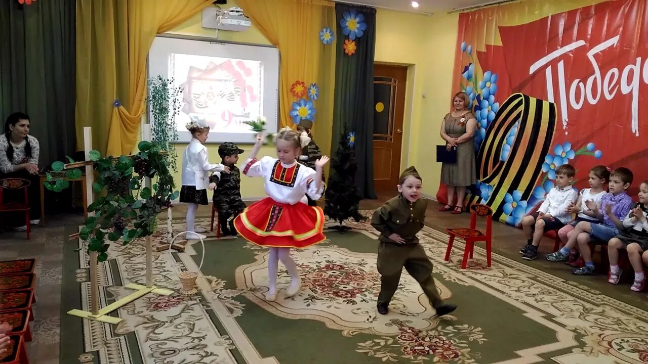Танец на день победы в детском саду