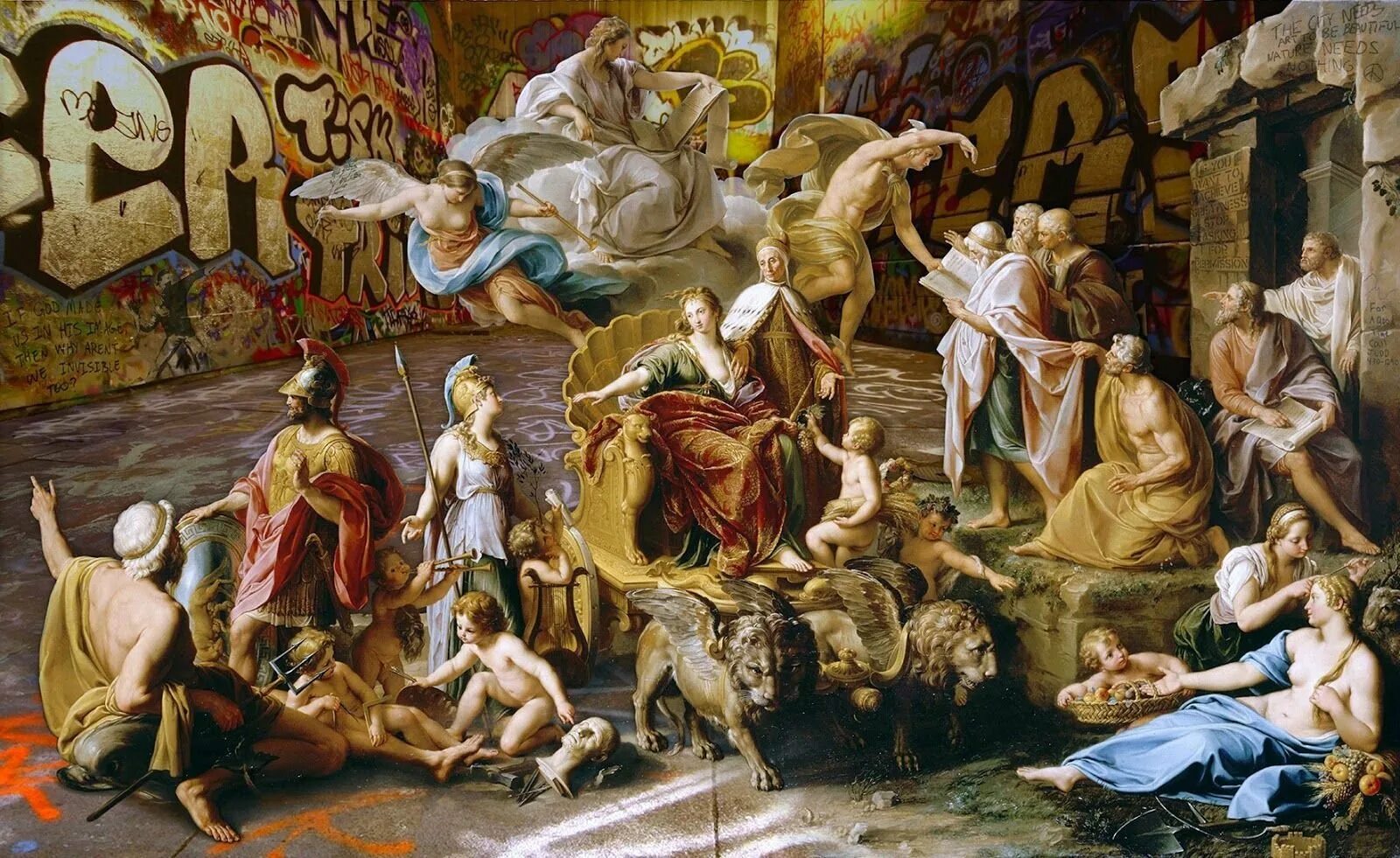 Триумф человека. Марко баттаглини. marco battaglini художник. эпоха возрождения живопись ренессанс. триумф венеции помпео джироламо батони.