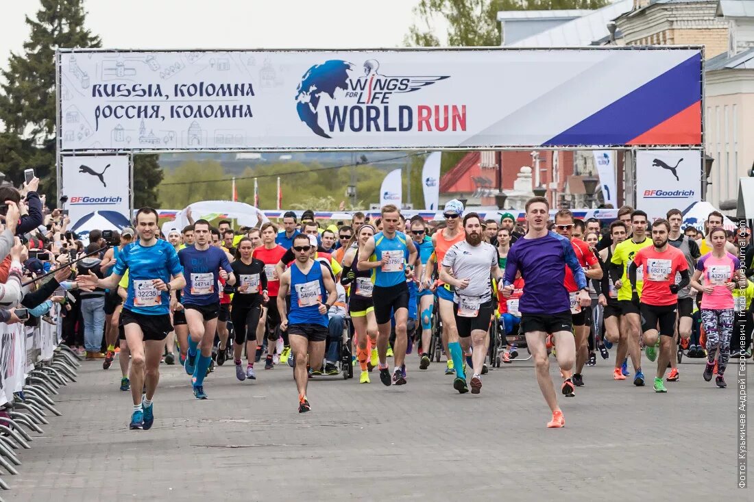 Ворлд ран. Забег Run for Life. Коломна забег. Wings for Life World Run. «Red bull Wings for Life World Run».