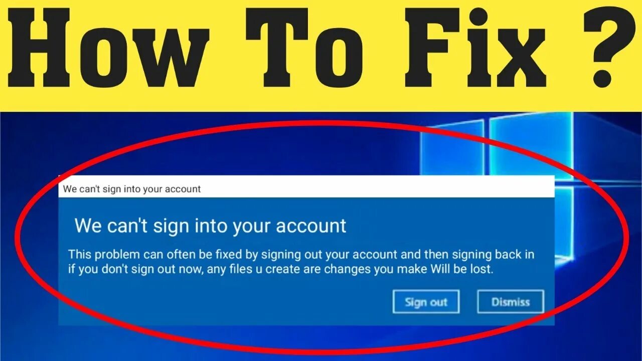Cannot sign. Sign into your account. Problem can be averted.