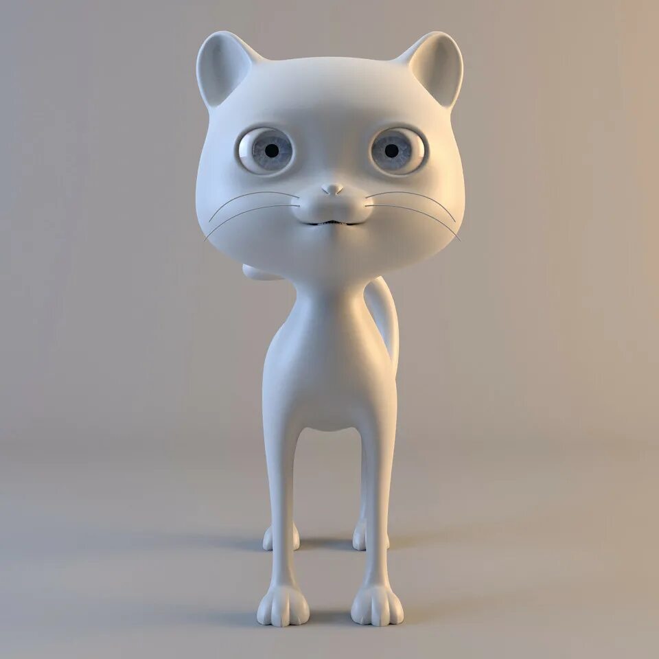 Кот 3 д модель. Картун кэт 3d. кот 3d модель. 3d модель котенка.