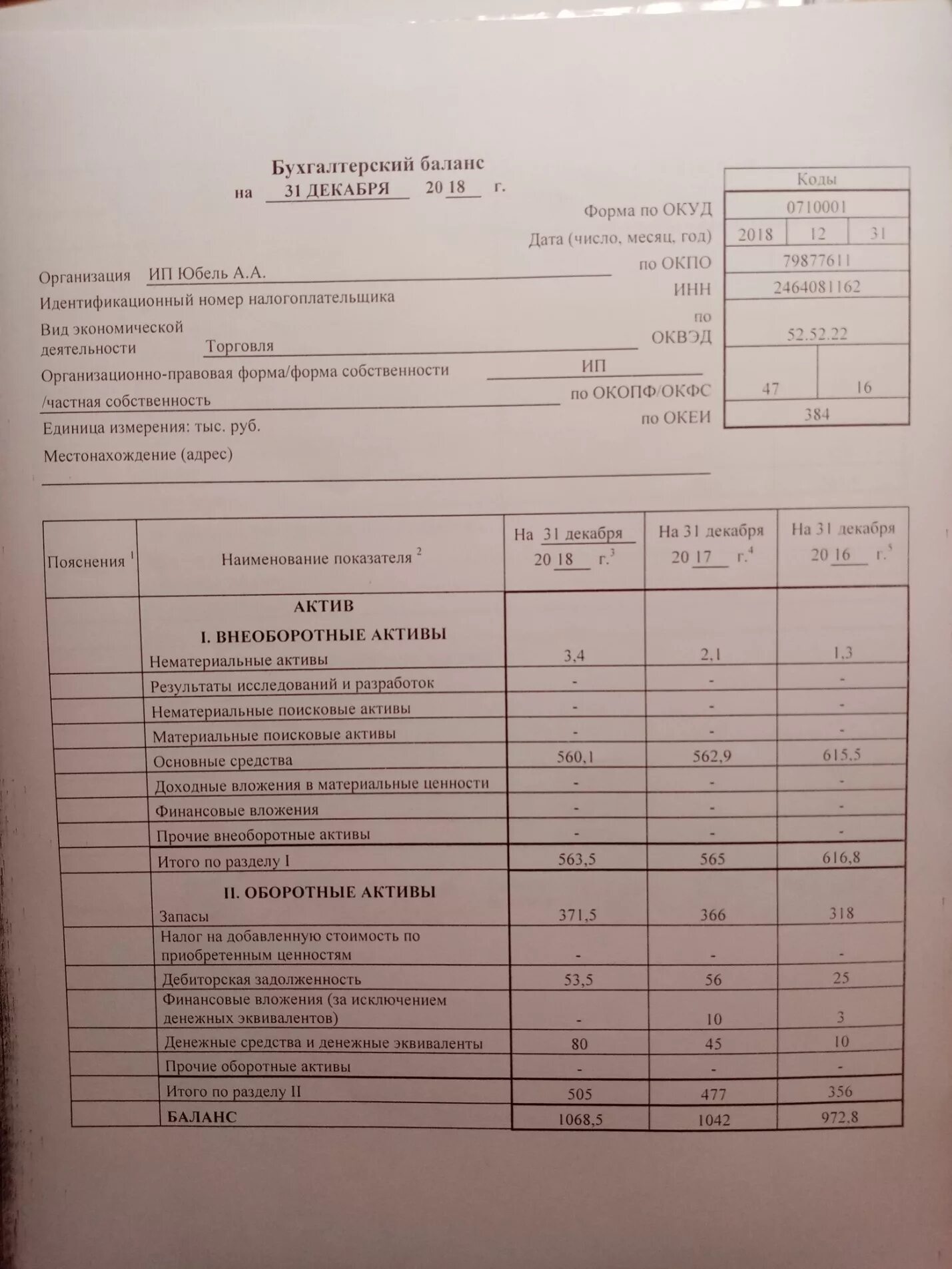 Бухгалтерский баланс ИП заполненный. Бухгалтерский баланс форма 1 для ИП. Бух баланс ИП. Формы бухгалтерского баланса ИП.