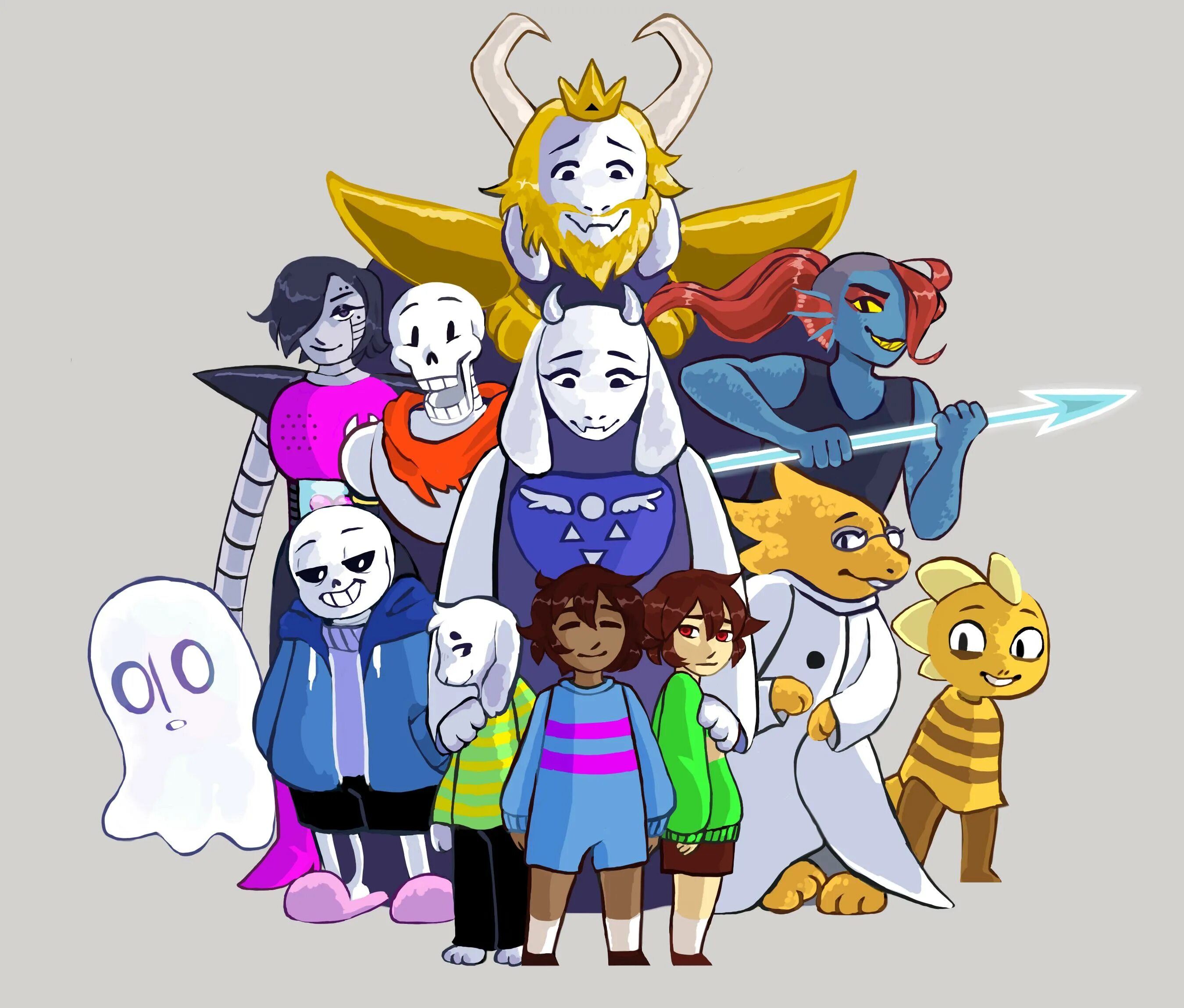 Undertale ai. Герои Ундертале. Андертейл персонажи. Герои игры Undertale. Ундертале персонажи.