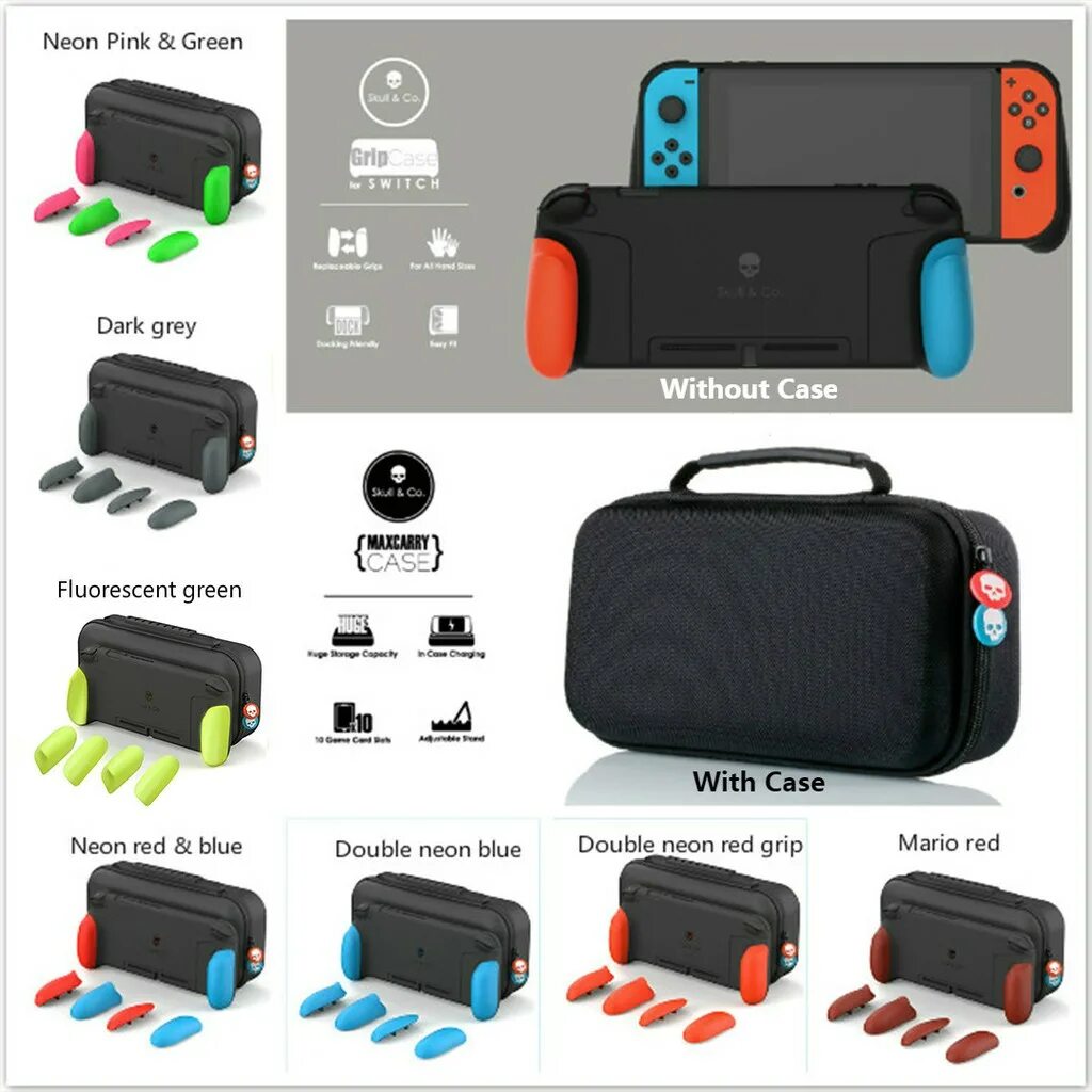 Grip case s24. Skull & co. Case + Grip (Switch, animal Crossing). Нинтендо свитч сумка кейс. Оригинальный черный кейс для Nintendo Switch. Skull держатель свитч.