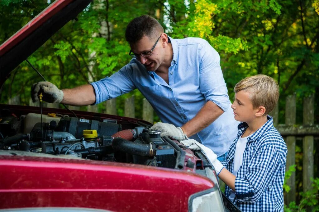 My father can fix his own car