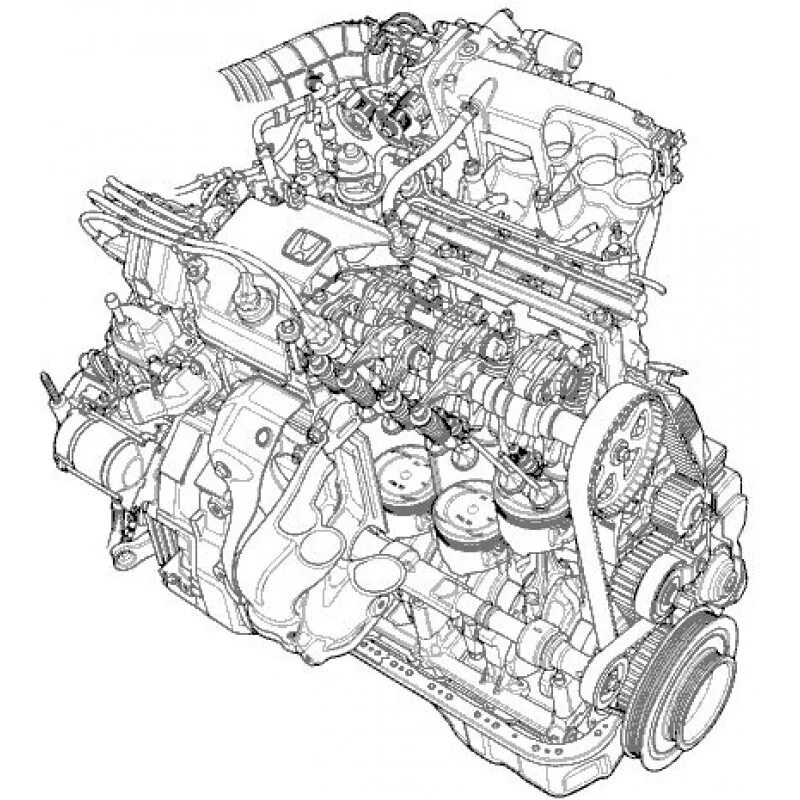 Двигатель Хонда d16w1. Двигатель b18 Honda схема. Двигатель Honda f20a схема. Схема двигателя f17dc. Двигатели автомобиля хонда