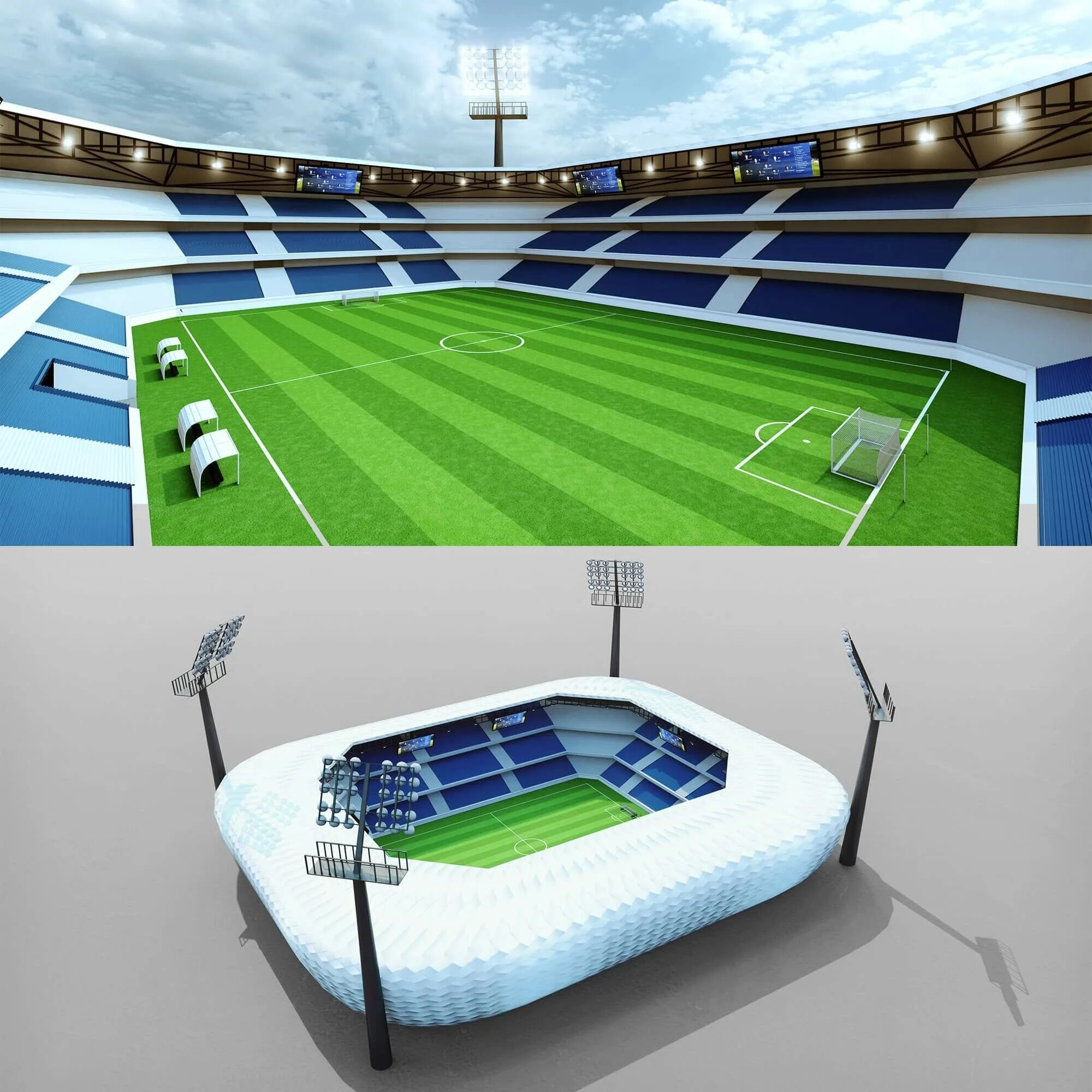 Модель стадиона 3ds Max. Bunyodkor Stadium 3d model. Stadium Qatar in 3ds Max. Bunyodkor Stadium 3d model sektor.