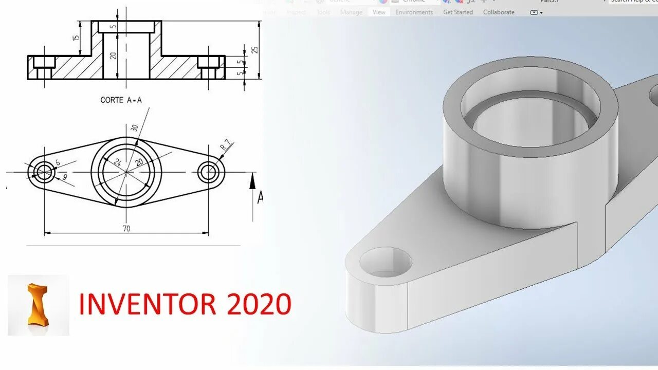 Inventor 2025. Inventor накладка на трубу. кольца на отводе инвентор.