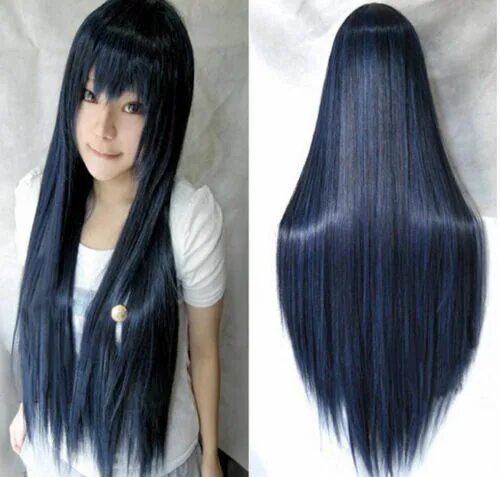 Иссиня черный как выглядит Pin on miss Ann Blue hair highlights, Lace hair, Black hair with highlights