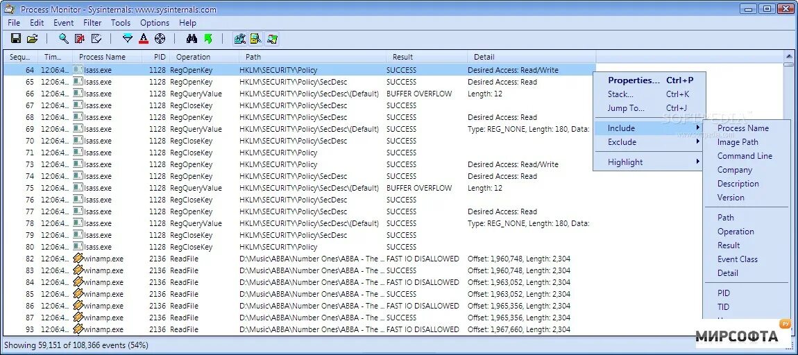 Мониторинг процессов windows. Process monitor. process monitor, 1.1. sysinternals (microsoft) process monitor. программа отслеживания процессов пк.