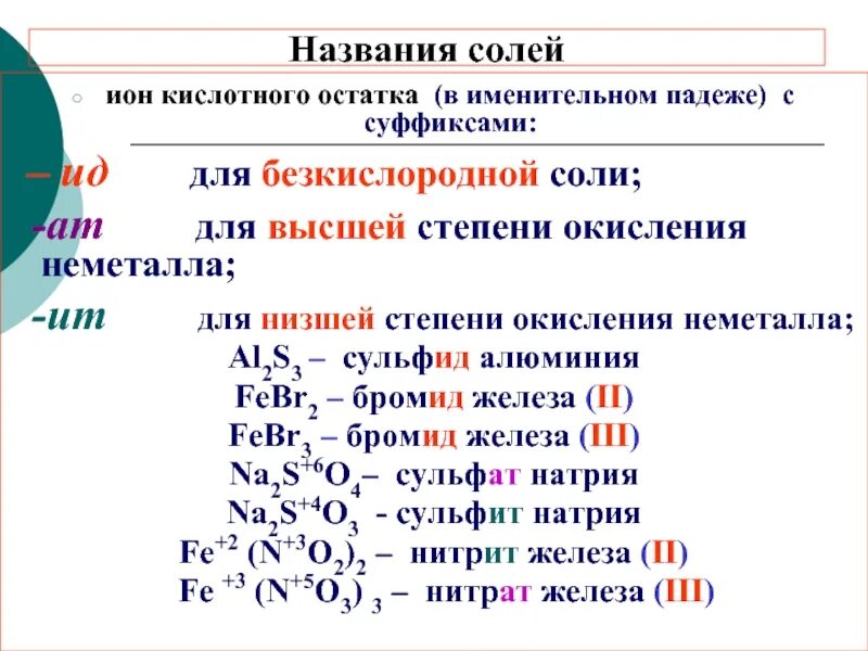 Степень кислотных остатков