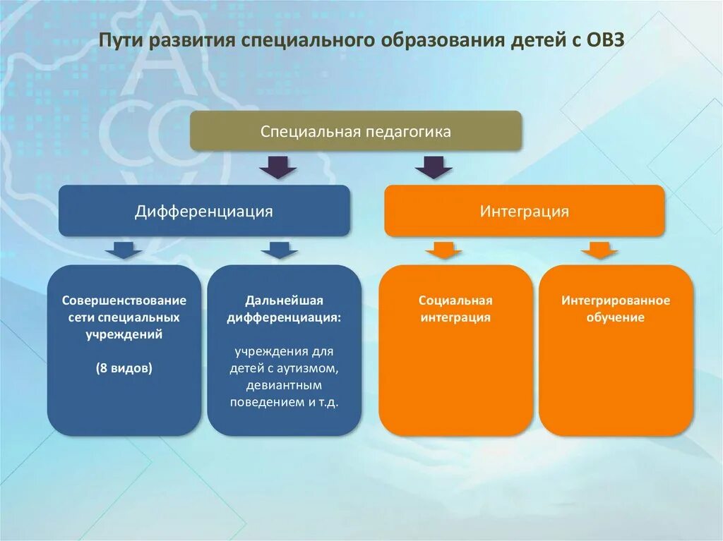 Пути развития образовани. Пути становления образования детей с ОВЗ. Система специального образования в России. Пути развития специального образования в России.