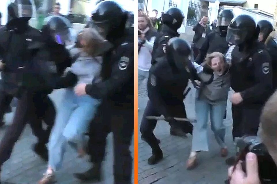 Избиение группой лиц. Дарья Сосновская активистка. ОМОНОВЕЦ ударил девушку в живот. Полицейский ударил девушку в живот