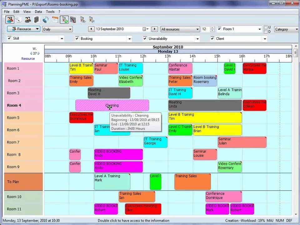 Schedule software. Schedule software