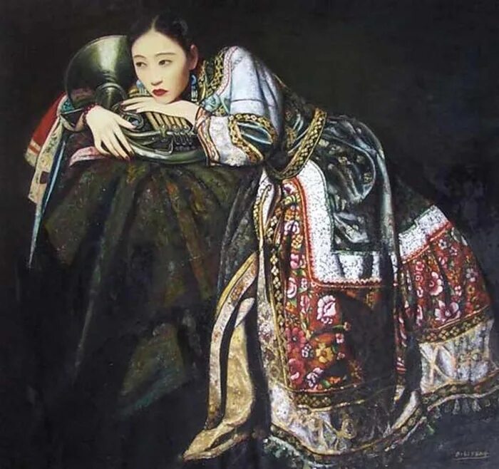 современная китайская живопись. фенг цяньхуэй. художник di li feng. Di li. Di li feng картины.