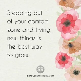 Out of your comfort zone