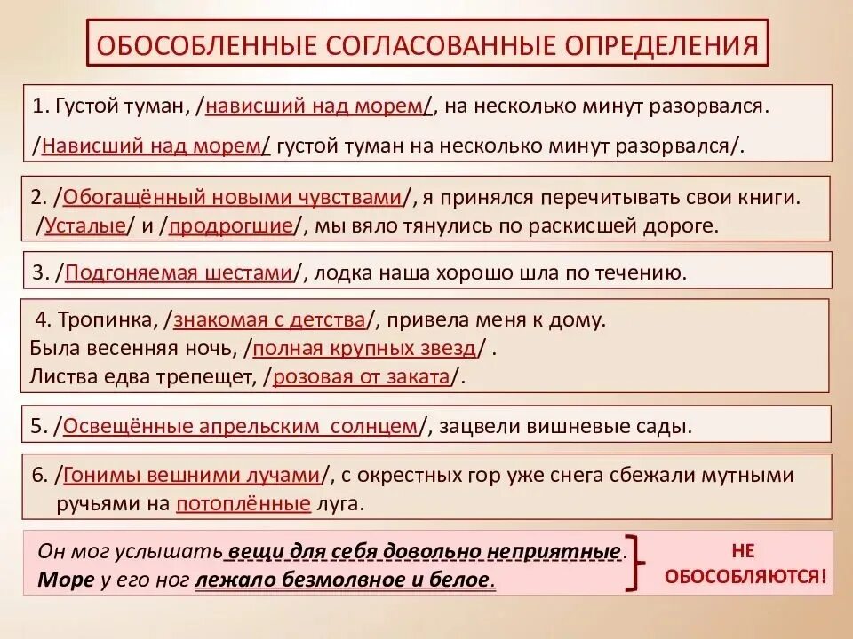 Что такое обособление в русском языке. Обособленное определение примеры. Предложения с обособленными определениями. Предложение с обособленным согласованным определением примеры.