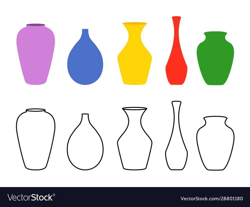 Какой формы ваза. Формы ВАЗ. Разные формы ВАЗ. Разные формы ВАЗ для детей. Ваза "силуэт".