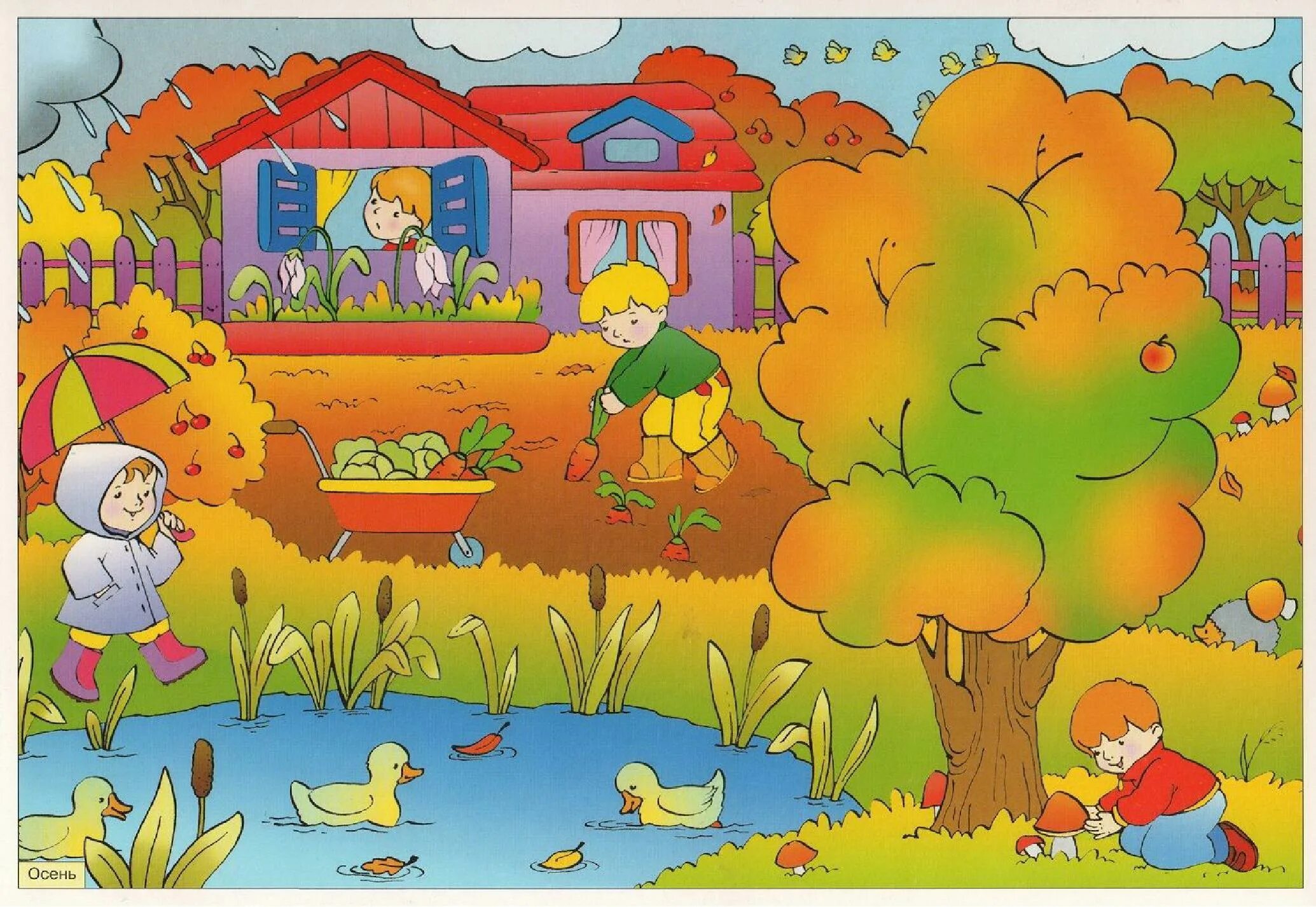 Сюжетно тематическая игра. Осень для детей. Сюжетная картина осень. Сюжетные картины для дошкольников. Осень для дошкольников.