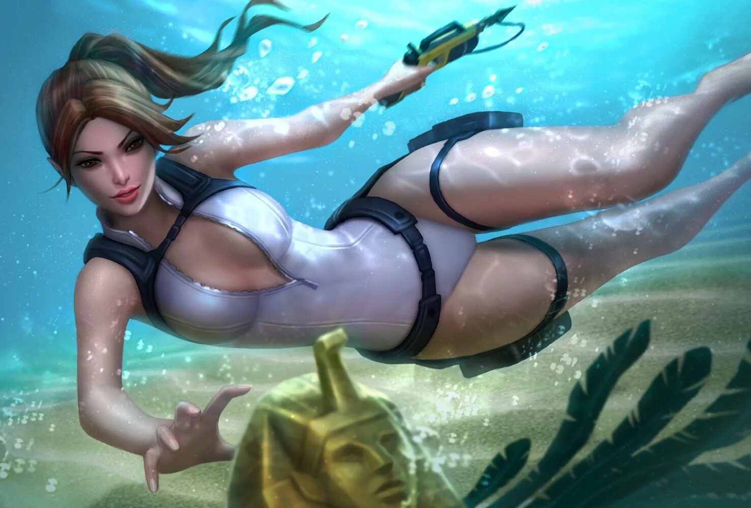 Lara croft animation