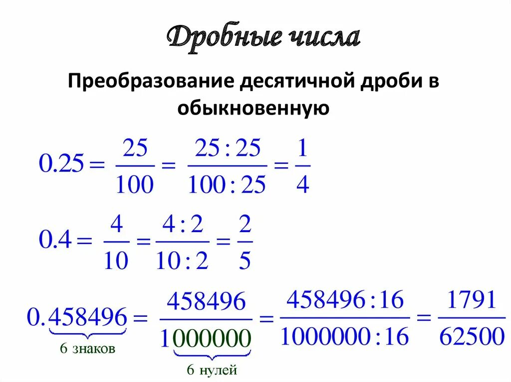 Как десятичную дробь перевести в обыкновенную дробь. Как перевести обычную дробь в десятичную. Как перевести из десятичной дроби в обыкновенную дробь. Как преобразовать из десятичной дроби в обыкновенную.