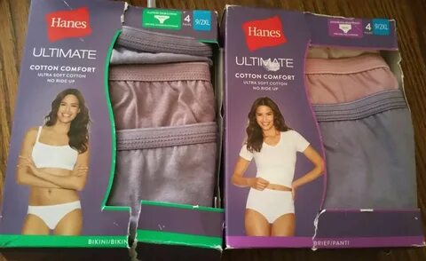 Hanes 6 Pair cotton Bikini mixed colors/prints tagless moisture wicking SZ ...