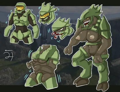 spartan (halo), halo (series), ass expansion, breast expansion, elite (halo), fem...