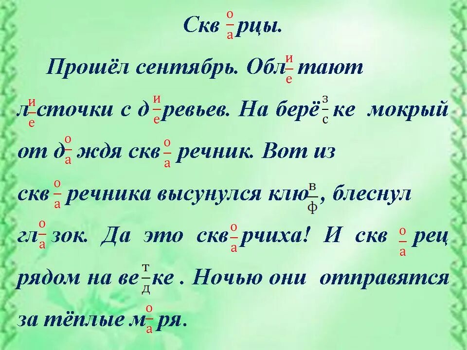 Проверочные и проверяемые слова 1 класс презентация