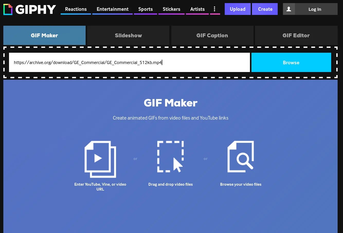 Making gif from video. Gif maker. gif creator. giphy. gif maker online.