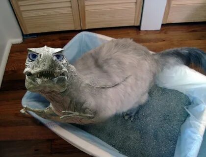 Кот динозавр