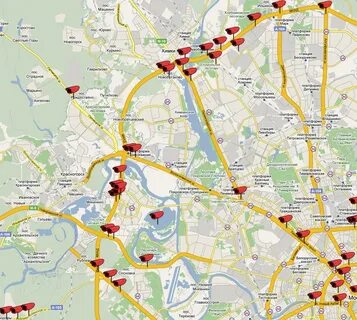 Карта камер видеофиксации в москве 2024