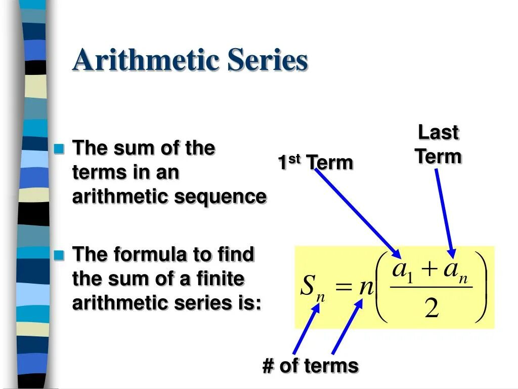 Arithmetic and algebra. Sum of arithmetic series. How to find the arithmetic mean. Арифметические операции в питоне. Arithmetic series formula example.