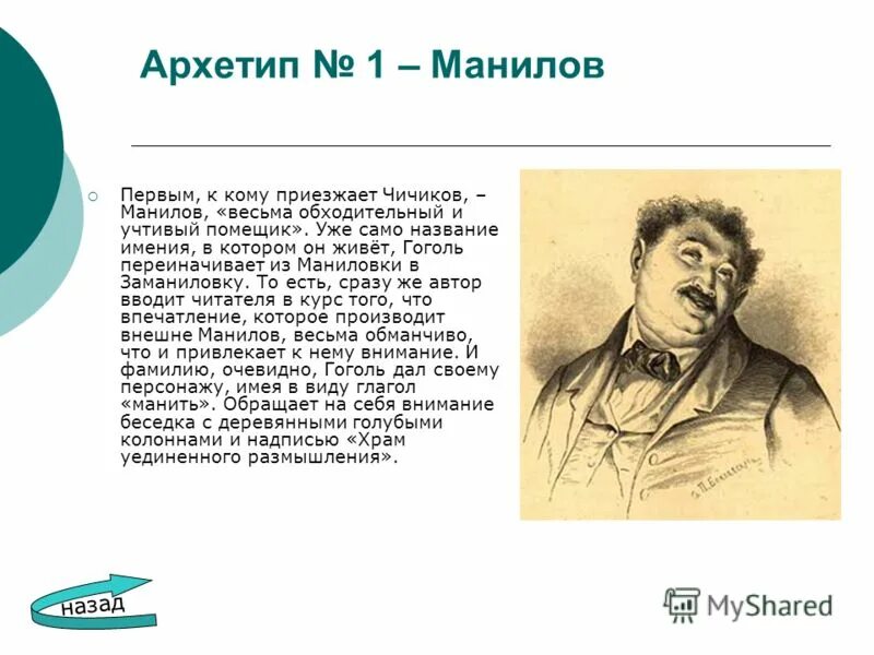 Как называлась усадьба на пути чичикова. Персонажи Гоголя Манилов. Манилов мертвые души.