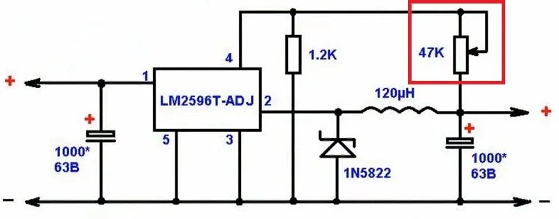 Понижающий DC-DC преобразователь lm2596 схема. Схема DC DC преобразователя на lm2596. Lm2596s-ADJ схема. Lm2596 ADJ схема включения.