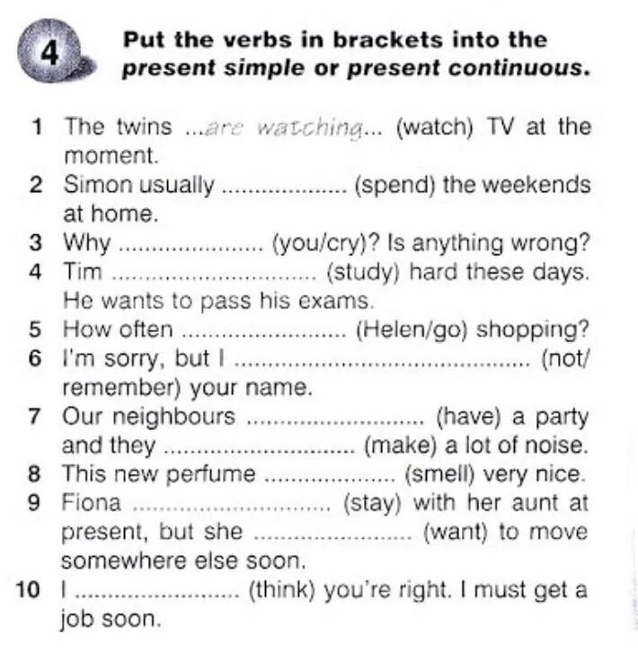 Unit 8 exercises