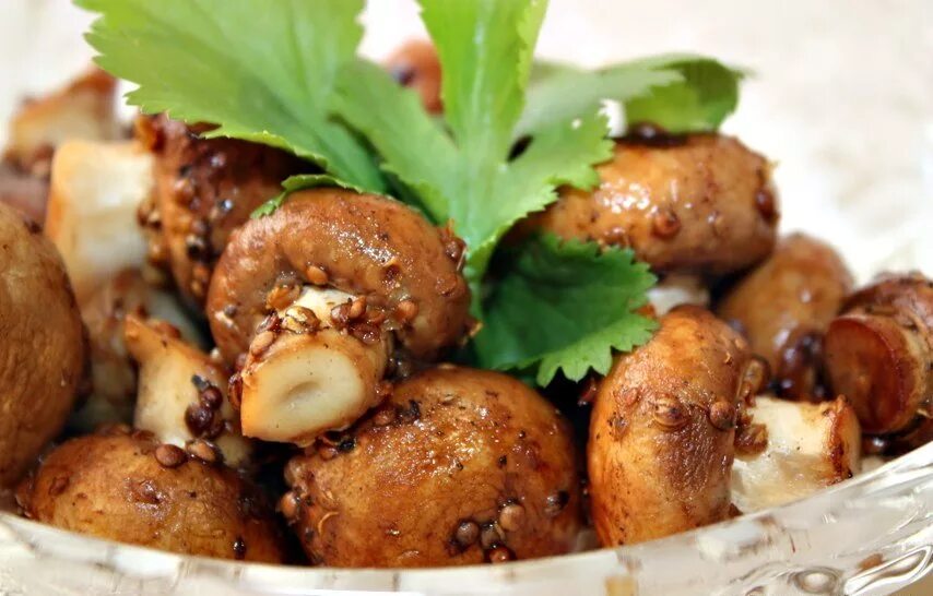 Блюда с грибами. Запеченные шампиньоны. Грибы в духовке шампиньоны. Шампиньоны маринованные с укропом. Закуска из шампиньонов на праздничный стол.