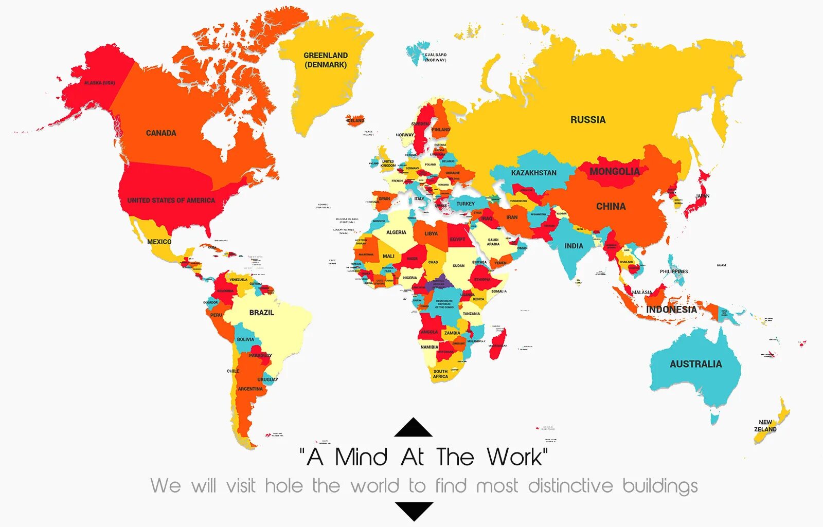 Card countries. Всемирная карта.