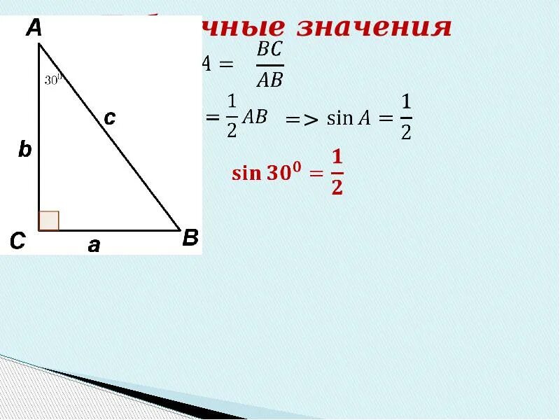 Карточка номер 56 тригонометрические функции острого угла. Тригонометрические функции в прямоугольном треугольнике 8 класс