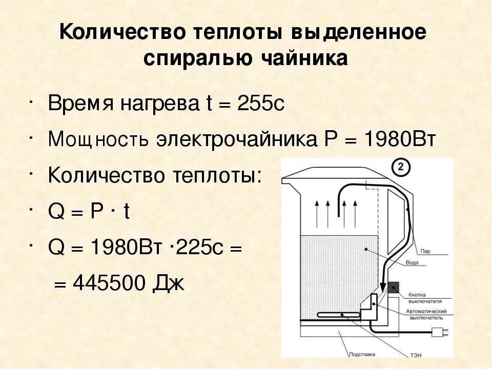 Количество теплоты прибор