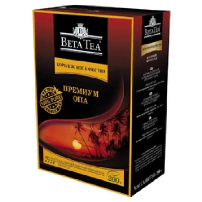 Чай листовой черный Beta Opa. Чай Beta Opa лист 200г. Чай бета Теа листовой. Beta Tea Королевское качество 100пак. Премиум чай купить