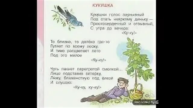 На какое стихотворение похоже стихотворение кукушка. Стих Кукушка Благинина.