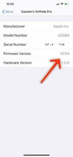 Как обновить прошивку airpods