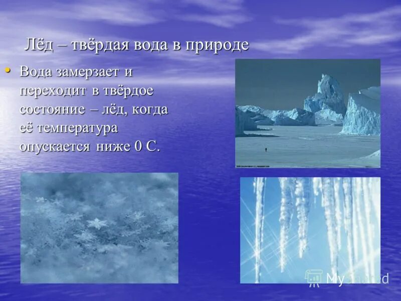 Почему вода твердая. Вода и лед в природе. Твердое состояние воды в природе для детей. Состояние воды в природных явлениях. Лед состояние воды.