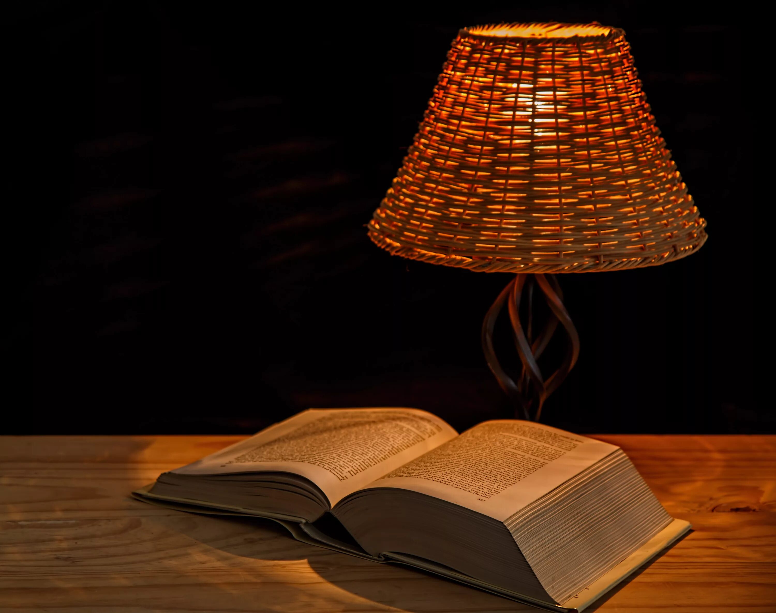 The lamp is the book
