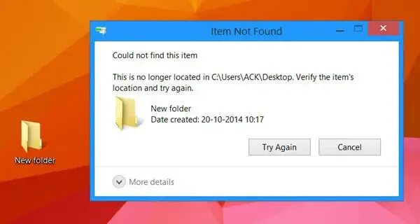 The folder could be found. Could not find file. Item not found. Could not find время. Items Windows.