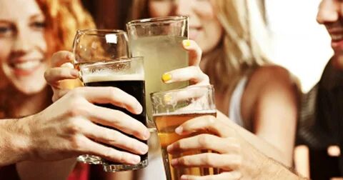 They were drinking