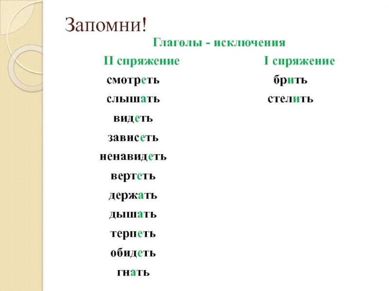 Глаголы исключения спряжение глаголов. Глаголы исключения 1 и 2 спряжения. Глаголы исключения второго спряжения. Спряжение глаголов исключения 1 и 2 спряжения.