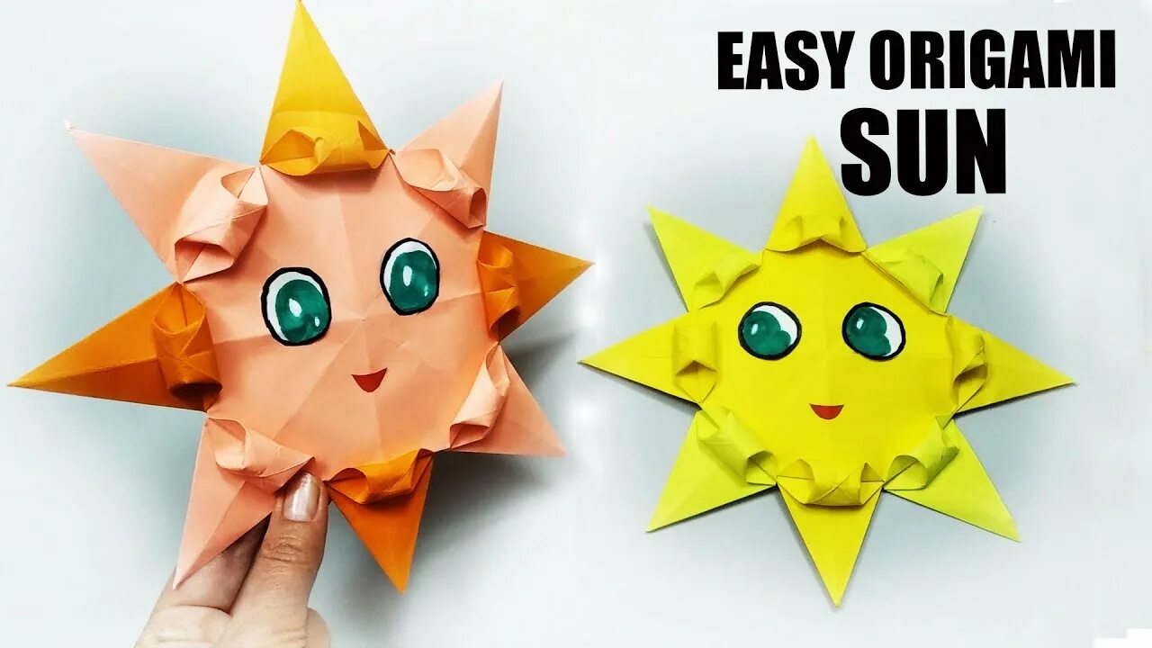 Оригами солнышко. Оригами солнце из бумаги. Солнышко оригами из бумаги. Солнце оригами для детей.
